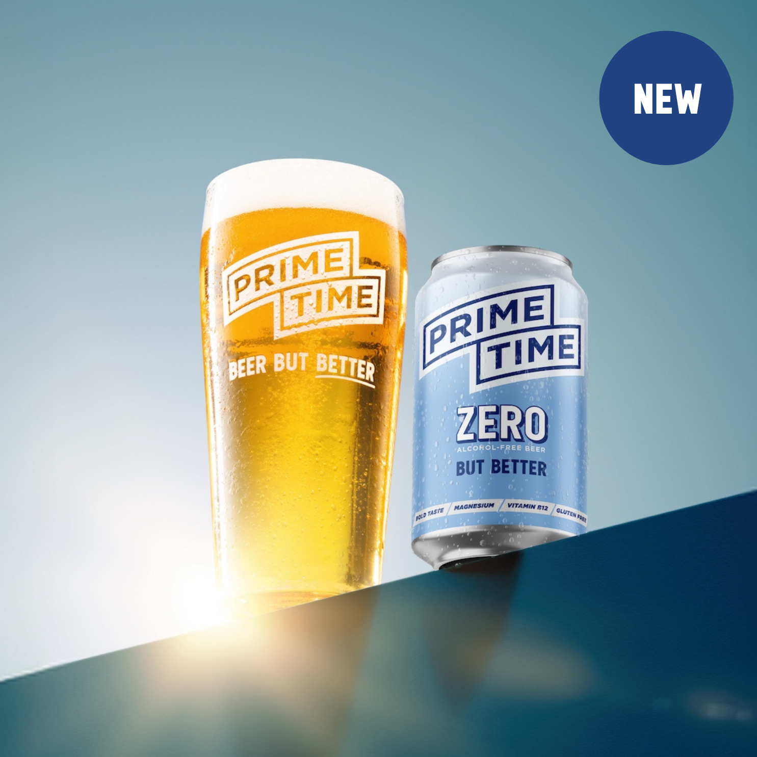 Prime Time ZERO Alcohol-Free Lager