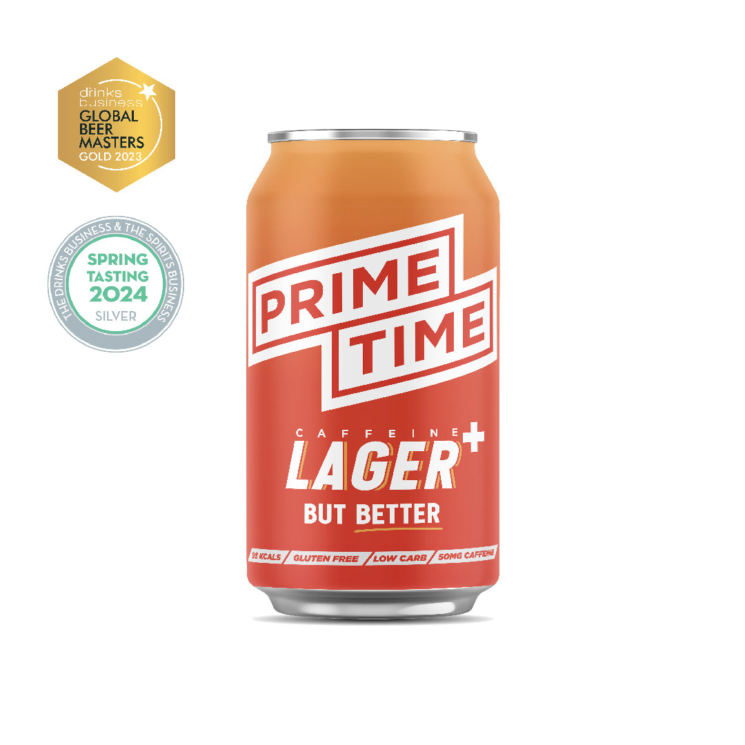 PRIME TIME LAGER+ (Caffeine Infused)