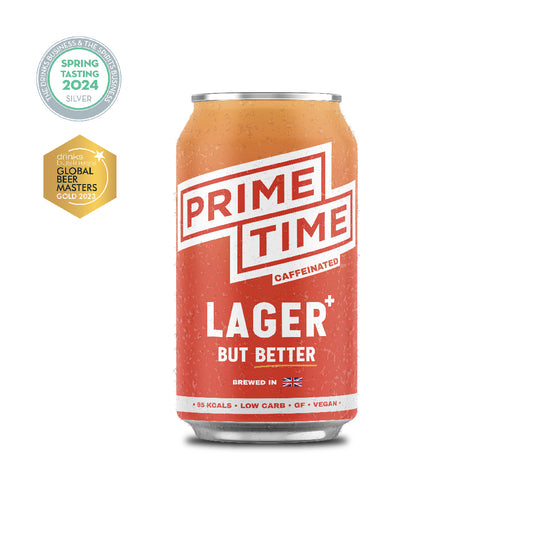 PRIME TIME LAGER+ (Caffeine Infused)