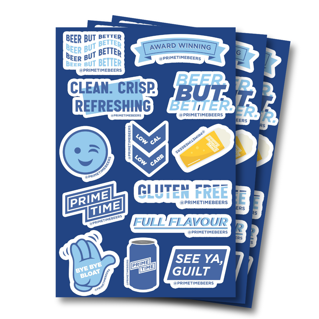 Prime Time Sticker Sheets