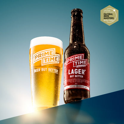 PRIME TIME LAGER+ (Caffeine Infused)