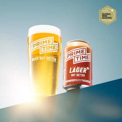 PRIME TIME LAGER+ (Caffeine Infused)