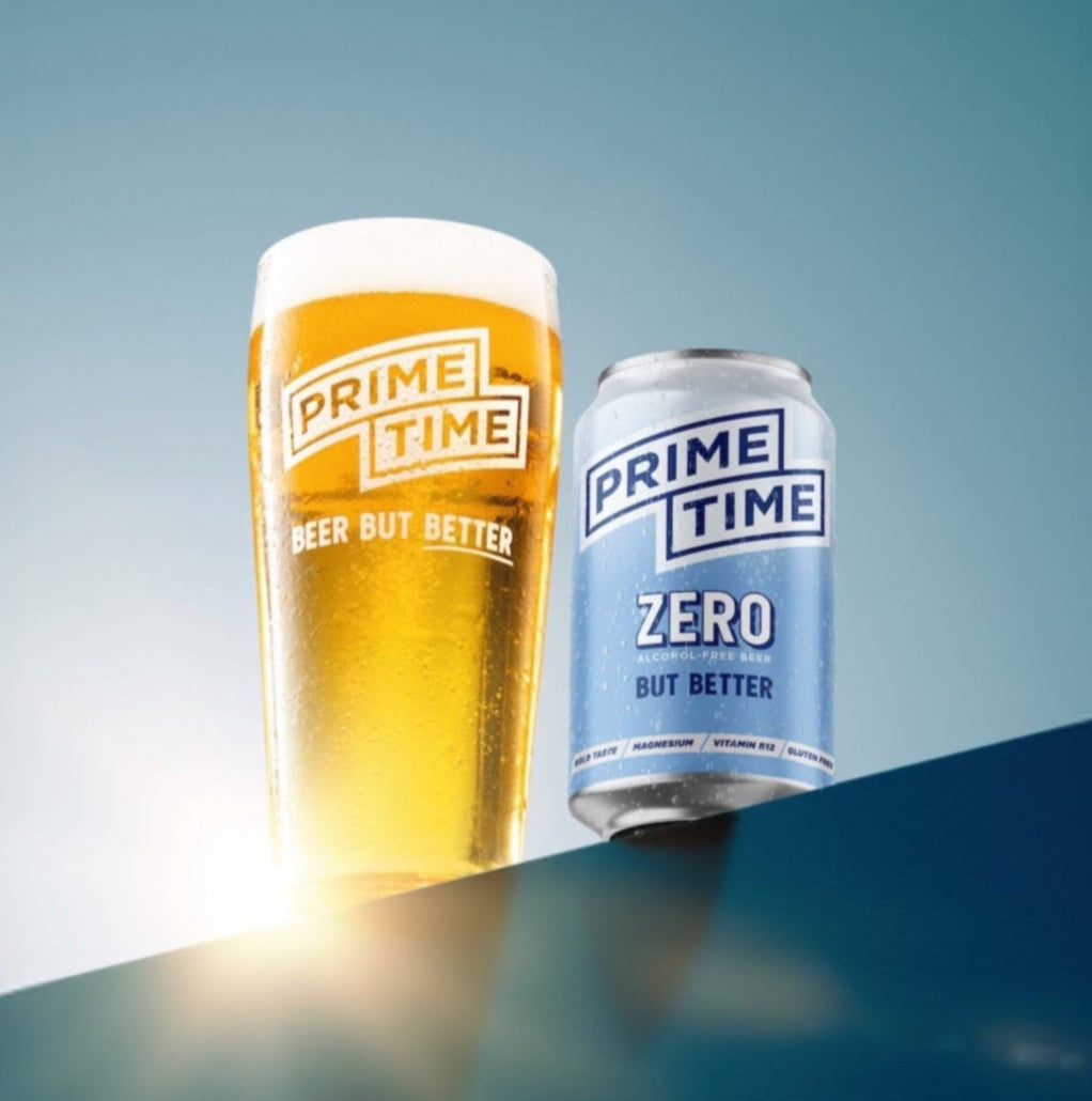 Prime Time ZERO Alcohol-Free Lager